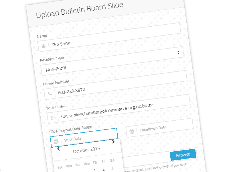 Upload BulletinBoard Slides Online!