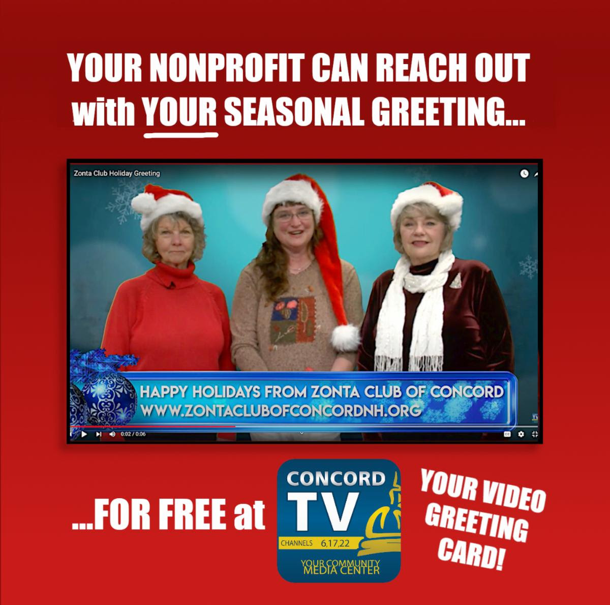 FREE Holiday Video Greeting Card for Nonprofits